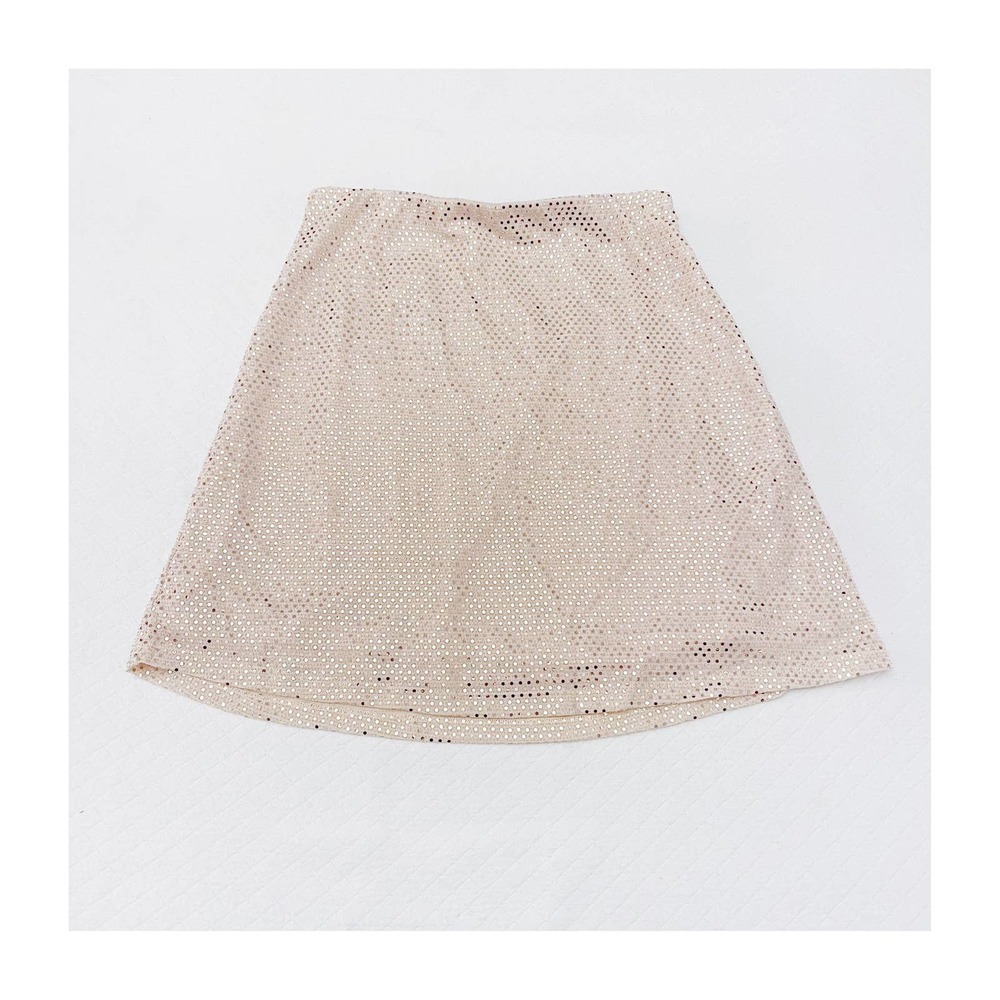 Urban Outfitters Barbie Core Shiny Pink A Line Mini Skirt SZ Small